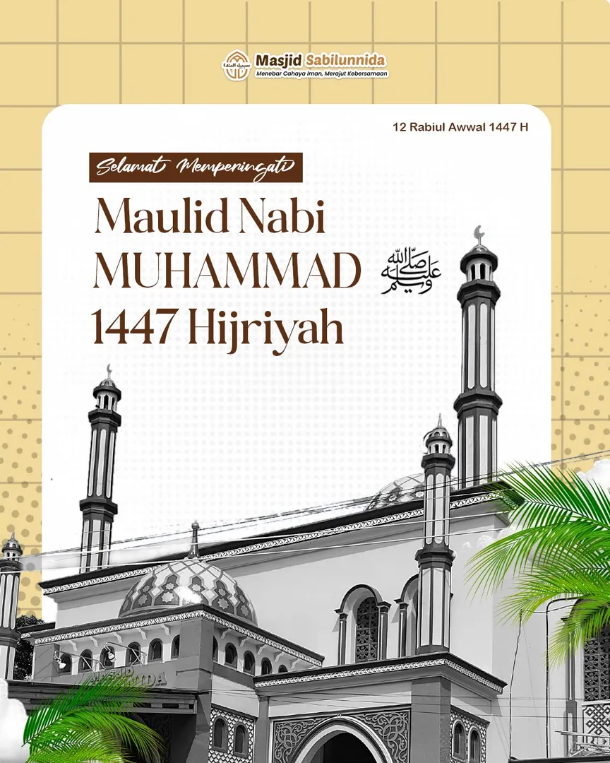 ✨ Selamat memperingati Maulid Nabi Muhammad ﷺ 1447 H ✨